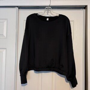 Black Shiny Sweatshirt